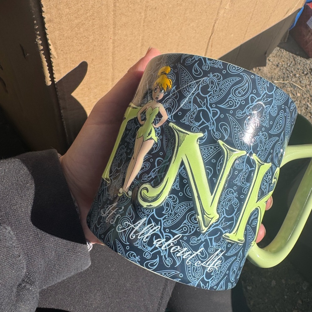 Tinker Bell Mug with Green Handle
